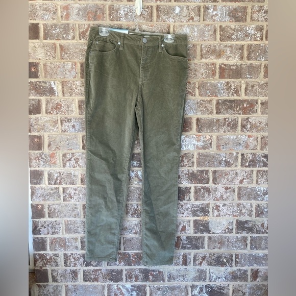 Seven7 Ultra High Rise Skinny Corduroy Dusty Olive  Pants NEW Women's Si… - Picture 1 of 9